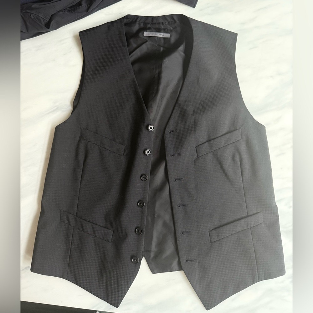Black Button-Up Vest